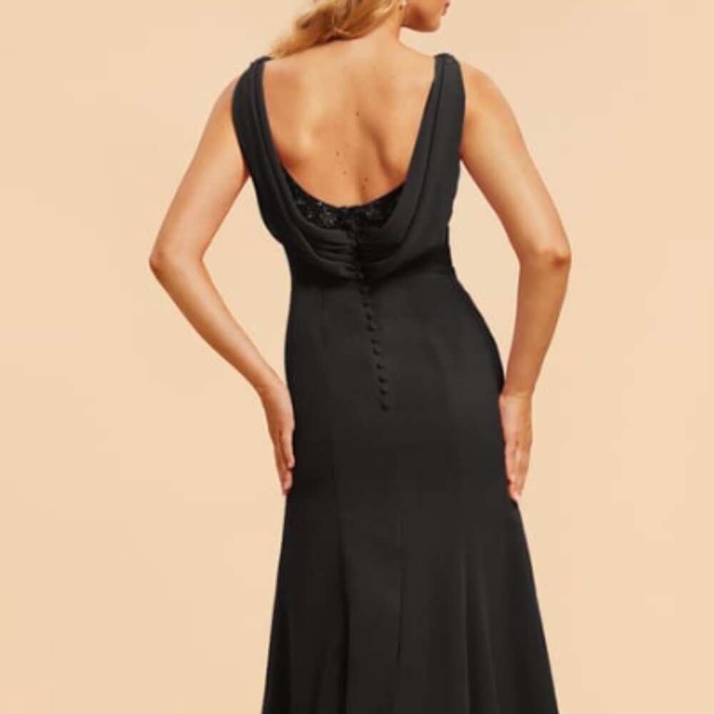 White House Black Market Black Formal Dress, Size 2P